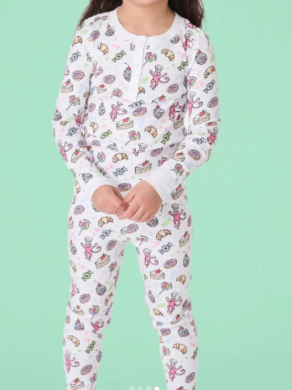 NWT Roller Rabbit Sweet Dreams Swirl Pajamas Kids Sz.12